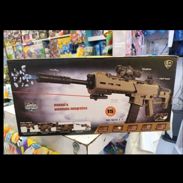 تفنگ جنگی طرح تیر ژله ای شارژی