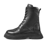 نیم بوت زنانه چرم طبیعی بغل زیپ SUBARO3