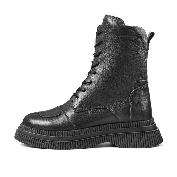 نیم بوت زنانه چرم طبیعی بغل زیپ SUBARO3