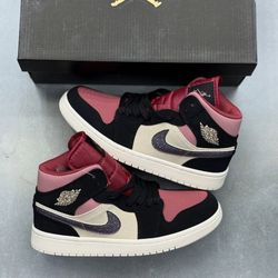 کفش کتونی زنانه ایر جردن 1 Nike Air Jordan 1 Mid Canyon Rust