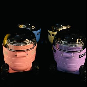 قمقمه ماشینی نی دار چرخ دار