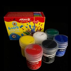 پوشرنگ / گواش 6 رنگ آریا