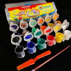 گواش پیوسته 12 رنگ آریا