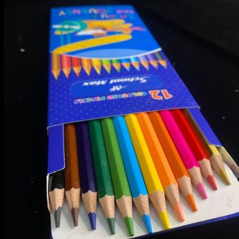مداد رنگی اسکول مکس 12 رنگ