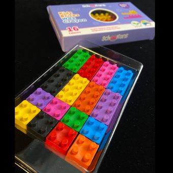 مدادشمعی لگویی اسکول فنس16رنگ