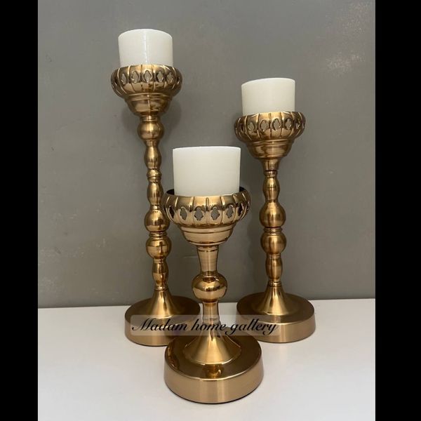 شمعدان توری هندی فلزی