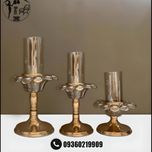 ست شمعدان گل حباب دار