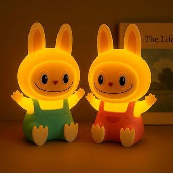 چراغ خواب سیلیکونی مدل لبوبو شارژی