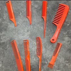 پک 8 تایی شانه های نارنجی برند تیتانیوم