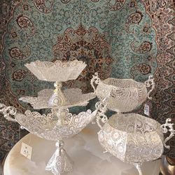 ست پنج پارچه ملیله کاری