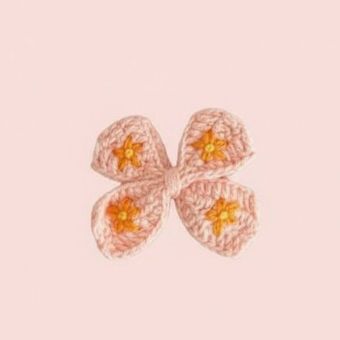 بافتنی گیره مو پروانه