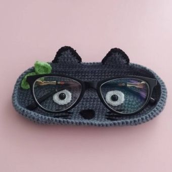 بافتنی جا عینکی گربه