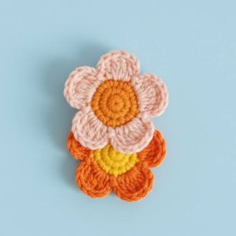 بافتنی گیره مو گل