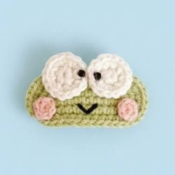 بافتنی گیره مو قورباغه