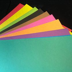 مقوا و کاغذ رنگی بسته 10 عددی سایز A4