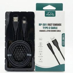 کابل شارژ تایپ سی روکوپلاس RP-S01 Fast Charge Type C Cable rocko plus