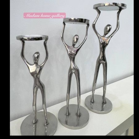 ست شمعدان بالرین فلزی