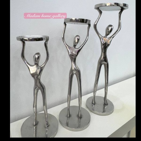 ست شمعدان بالرین فلزی