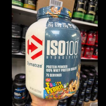 پروتئین ایزوله Dymatize ISO100 Fruity Pebbles | 5 پوند (2.3 کیلو)