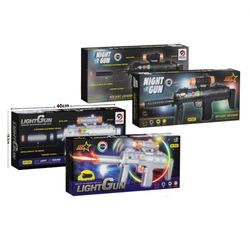 اسباب بازی تفنگ موزیکال چراغ دار باتری خور AMT3502