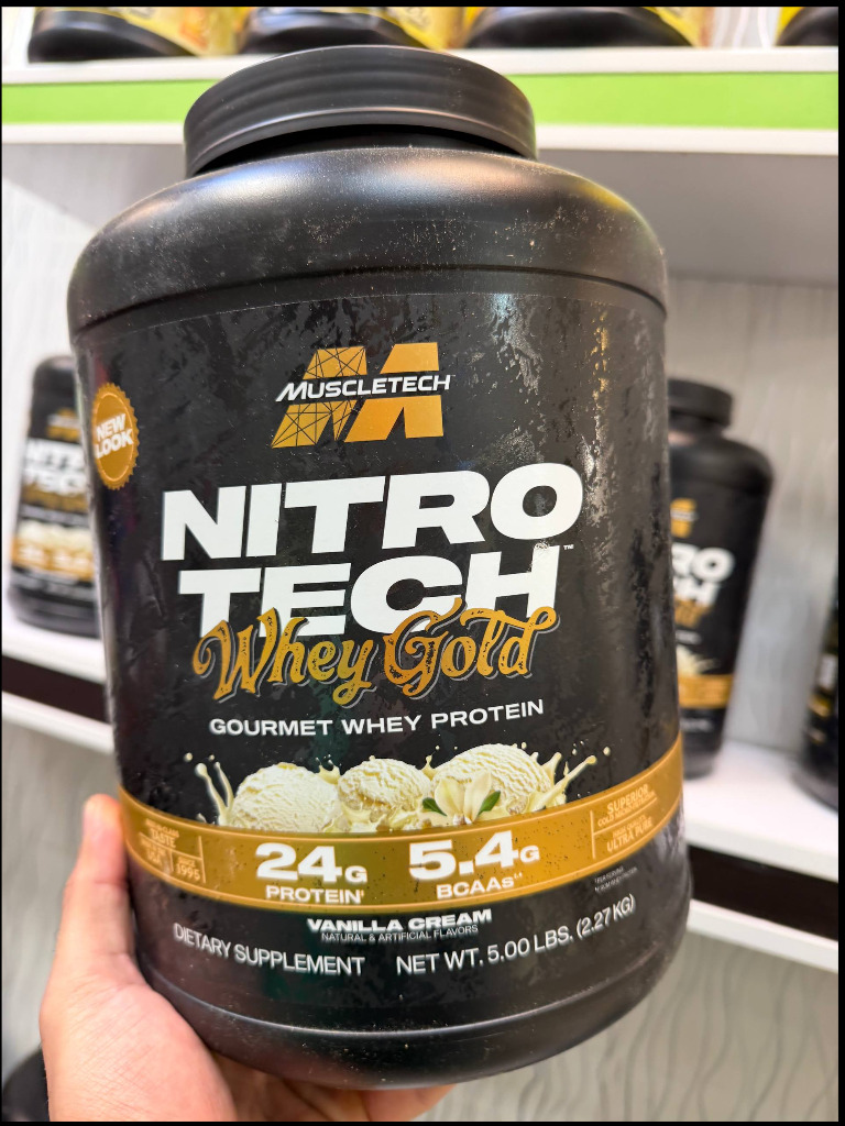 پودر پروتئین وی گلد نیتروتک ماسل‌تک (MuscleTech Nitro-Tech Whey Gold) – 2.27 کیلوگرم
