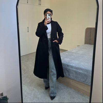 پالتو فوتر مشکی بلند