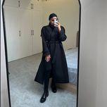 بارانی بلند سانتانا مشکی