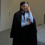 بارانی بلند سانتانا مشکی