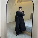 بارانی بلند سانتانا مشکی