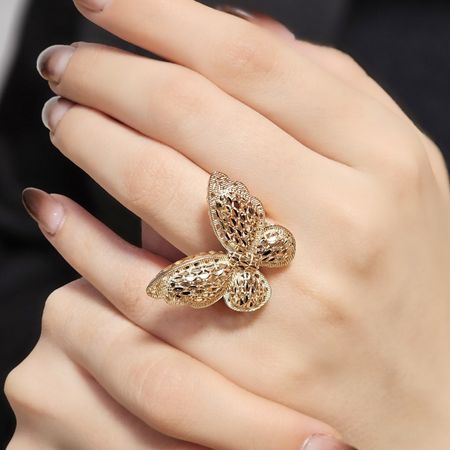 انگشتر نقره زنانه طرح پروانه