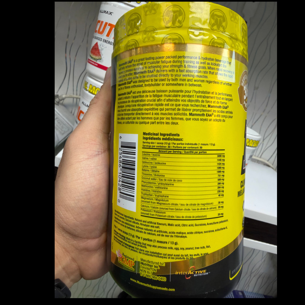 مکمل آمینو اسید کامل ماموت (Mammoth EAA 9) – 30 سروینگ