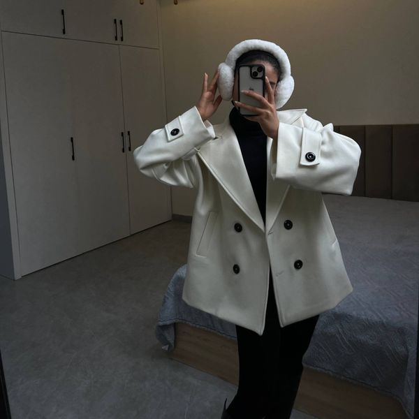 پالتو فوتر ترک شیری