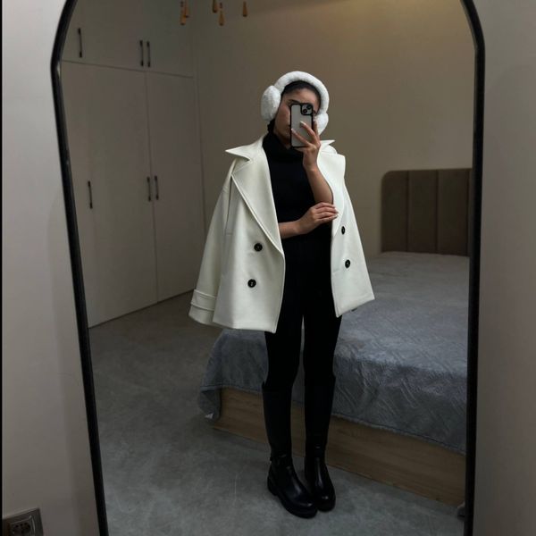 پالتو فوتر ترک شیری