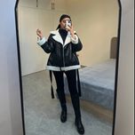 کت چرم داخل تدی شیری