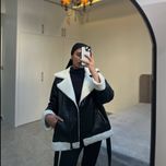 کت چرم داخل تدی شیری