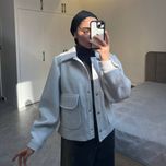 کت فوتر طوسی سفید