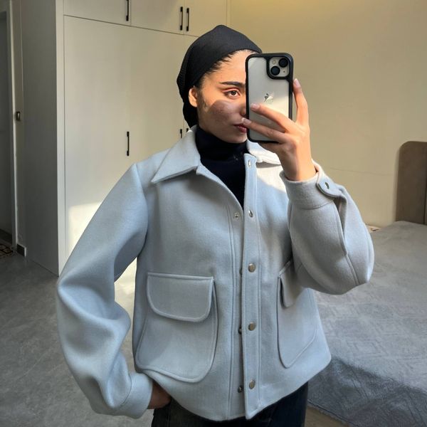 کت فوتر طوسی سفید