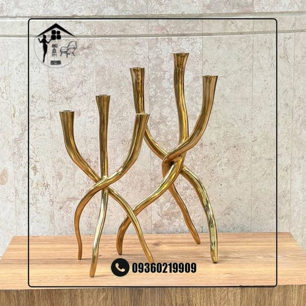 شمعدان 3 شاخه فلزی