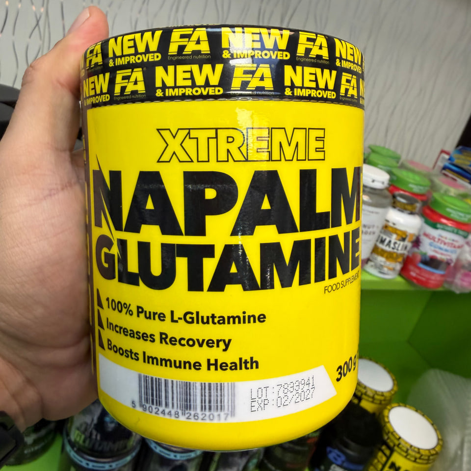پودر گلوتامین ایکس‌تریم ناپالم (FA Xtreme Napalm Glutamine) – 300 گرم