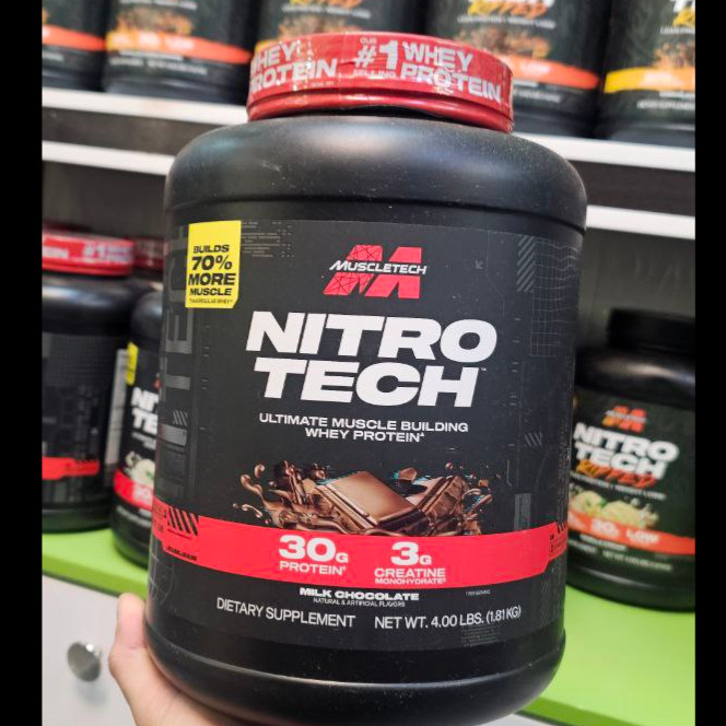 پودر پروتئین وی نایترو تِک ماسل‌تک (MuscleTech Nitro-Tech Performance Series) – 1.81 کیلوگرم (4 پوند)