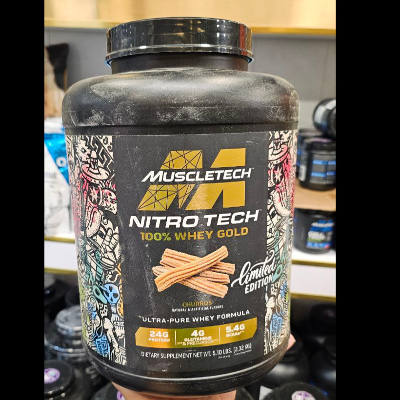 پروتئین وی گلد نایترو-تک ماسل‌تک (MuscleTech Nitro-Tech 100% Whey Gold) – نسخه محدود (Limited Edition) – 2.32 کیلوگرم
