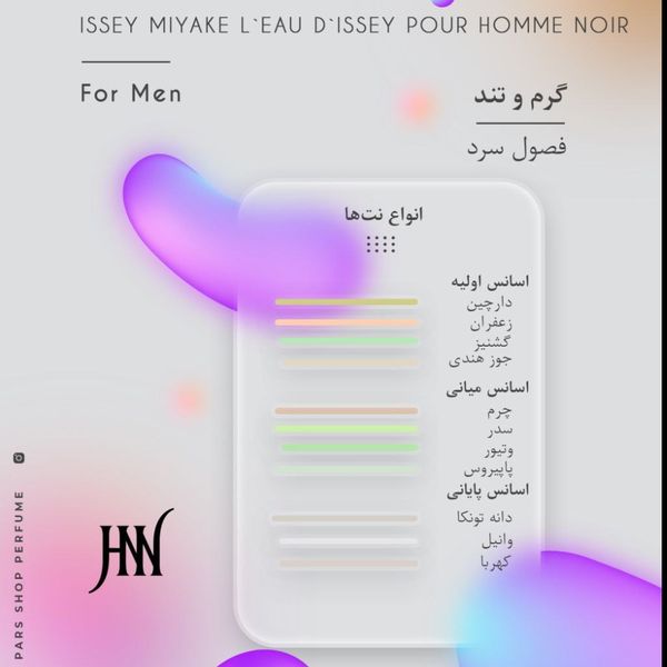 عطر ادکلن ایسی میاکه اومبر نویر 100 میل جانوین (جکوین) Issey Miyake L Eau d Issey Pour Homme Noir Ambre Johnwin