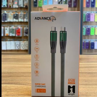 کابل شارژ دو سر تایپ سی ادونس  65w/advance type-c to type-c /c-1