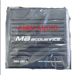 آمپلی فایر خودرو 2 کانال ام بی آکوستیک مدل MBA-280