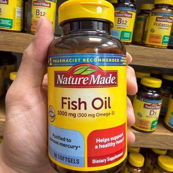 قرص روغن ماهی (فیش اویل) 1000 میلی‌گرم نیچرمید (حاوی 300 میلی‌گرم امگا 3) - Fish Oil 1000 mg - 300 mg Omega-3