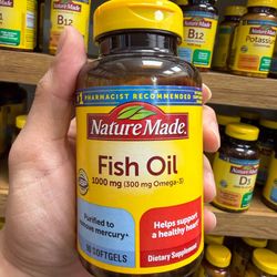 قرص روغن ماهی (فیش اویل) 1000 میلیگرم نیچرمید (حاوی 300 میلیگرم امگا 3) - Fish Oil 1000 mg - 300 mg Omega-3