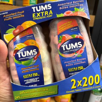 قرص جویدنی ضد اسید معده تامز (TUMS) مدل اکسترا استرنت 750 - بسته دوقلو UMS Extra Strength 750