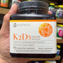 کپسول ترکیبی ویتامین K2 و D3 اسنشیال – برند یوتیوری (Youtheory K2D3 Essential)