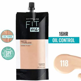 کرم پودر فیت می  FIT me ساشه ای حجم 40 میل شماره 118 اورجینال