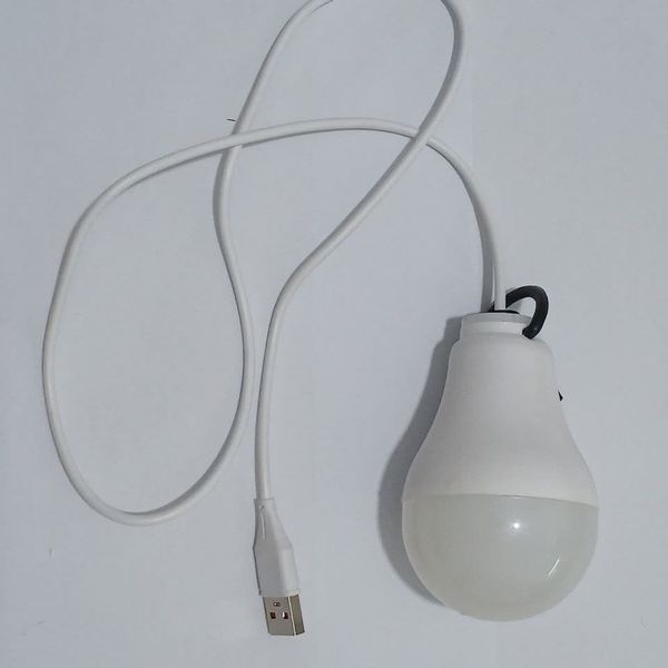 لامپ مسافرتی 5 وات با کابل USB (فروش عمده و تکی)